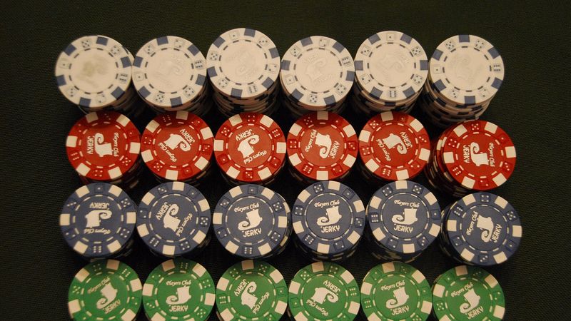 Stacks of casino chips