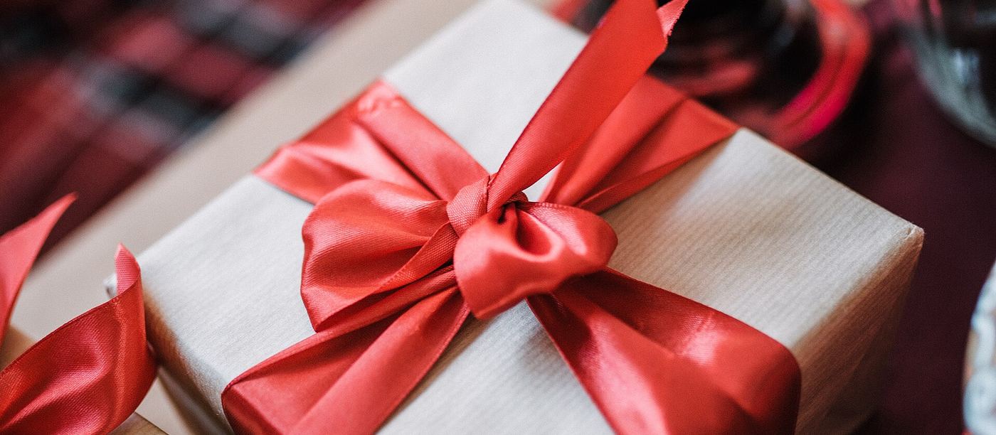 Wrapped gift box