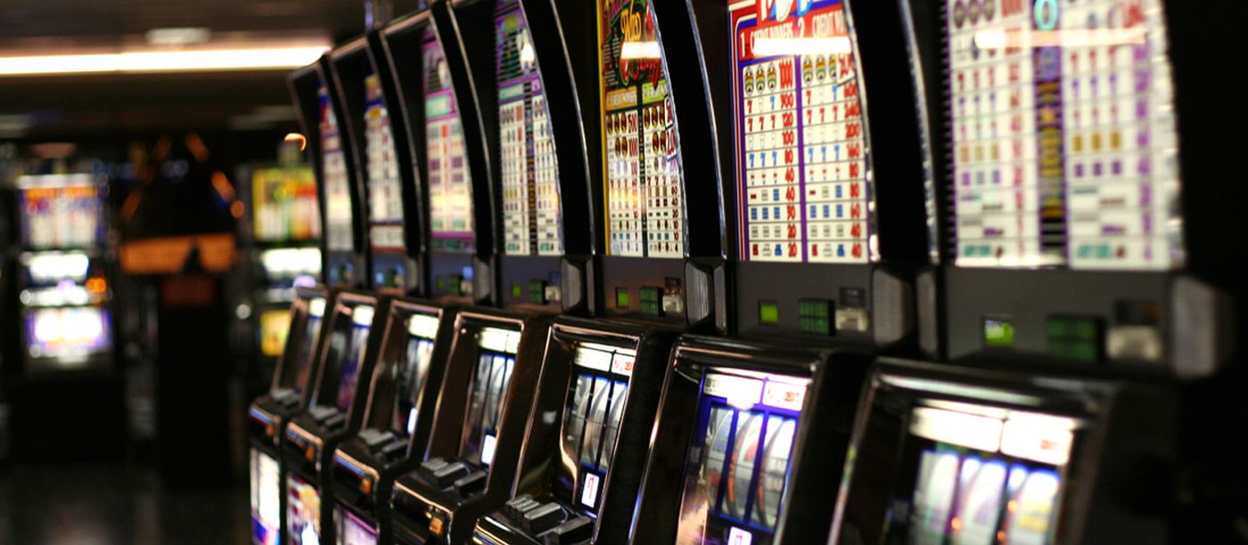 Row of slot machines