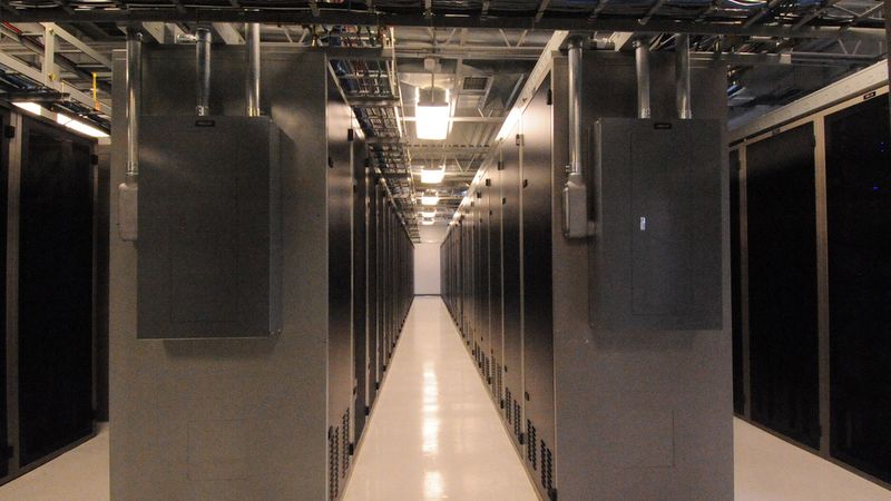 Server racks in a data centre