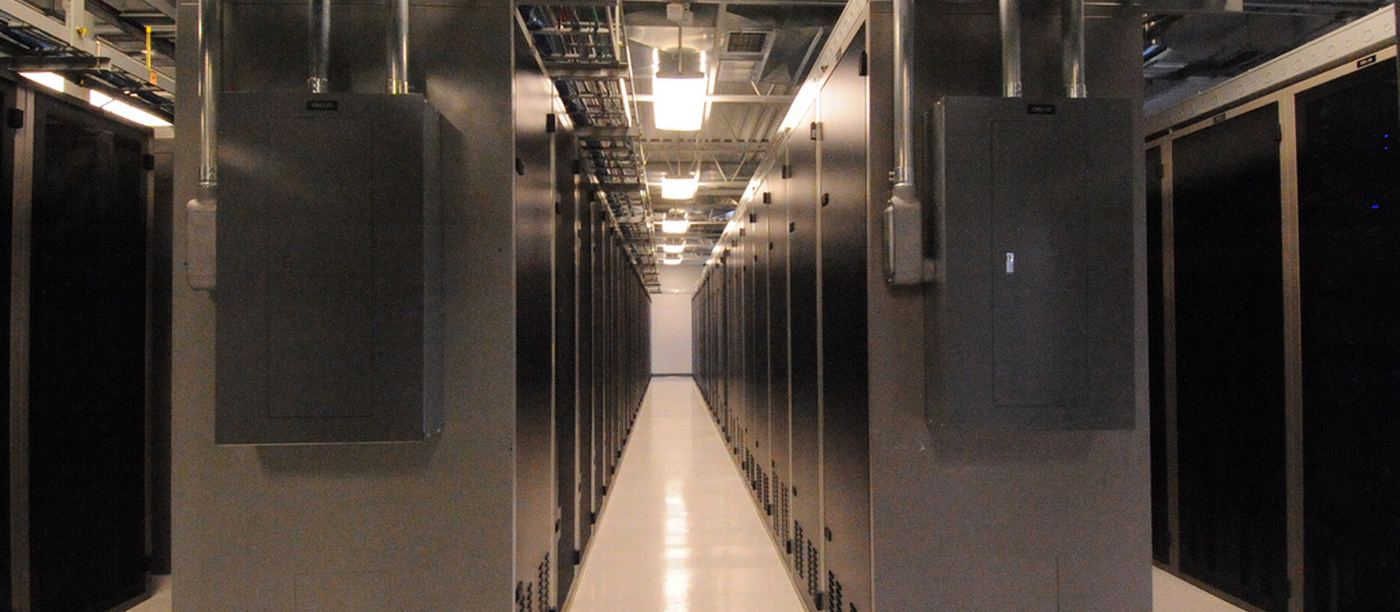 Server racks in a data centre