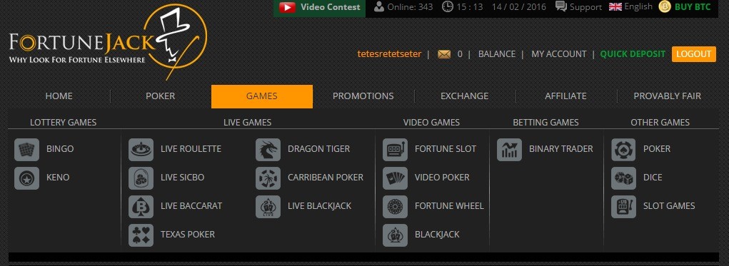 Fortunejack live casino