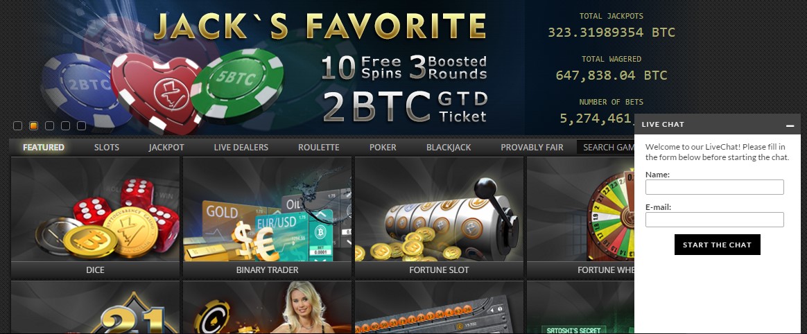 Fortunejack live chat
