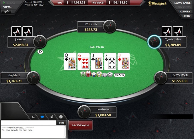 Americas Cardroom New Table Design